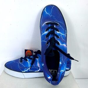LUGZ MEN’S CANVAS LACE UP BLUE LIGHTNING SHOES, SIZE 9